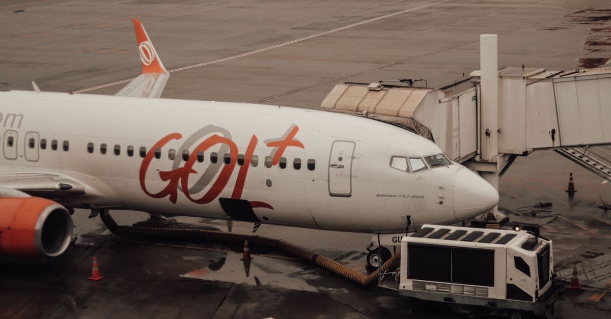 Airport gate during a disrupted flight