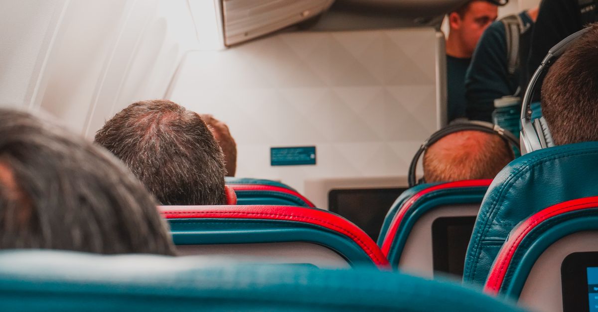 Cabin baggage prepared for air travel
